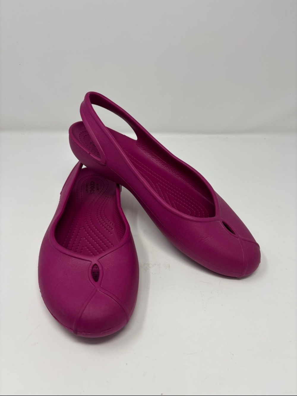 Crocs | Women's Fuchsia Slingback Ballet Flats 9